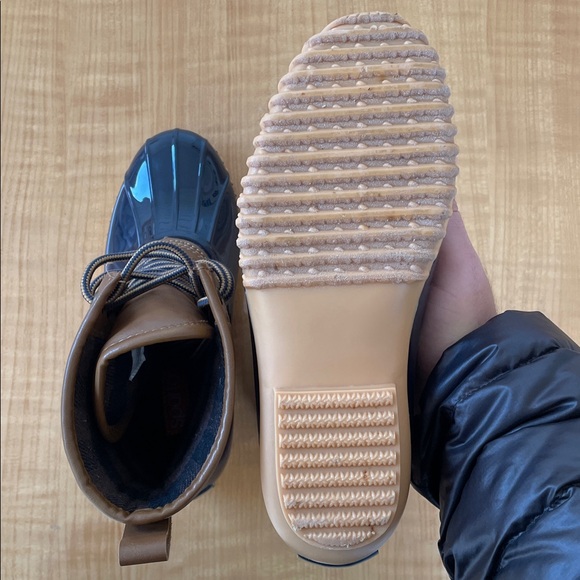 Sporto Ariel Faux Leather Ankle Rain Duck Boots Womens Size 7 - Picture 7 of 12